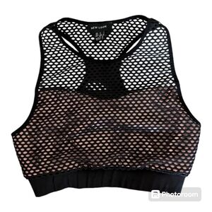 ASOS New Look Fishnet Crop Top